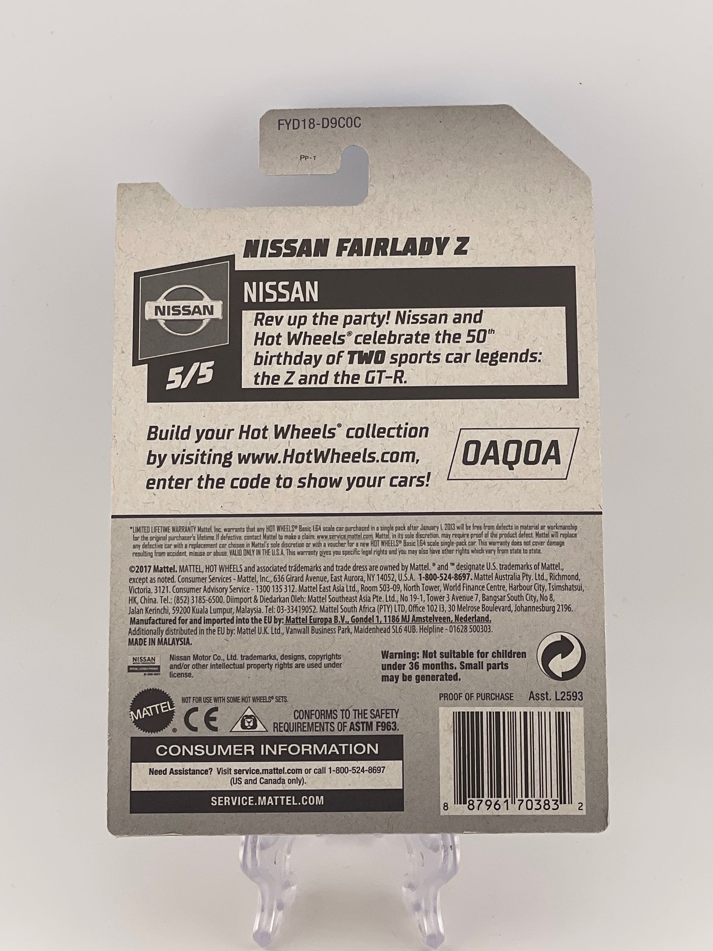 Hot Wheels Mainline Nissan Fairlady Z Nissan 5/5