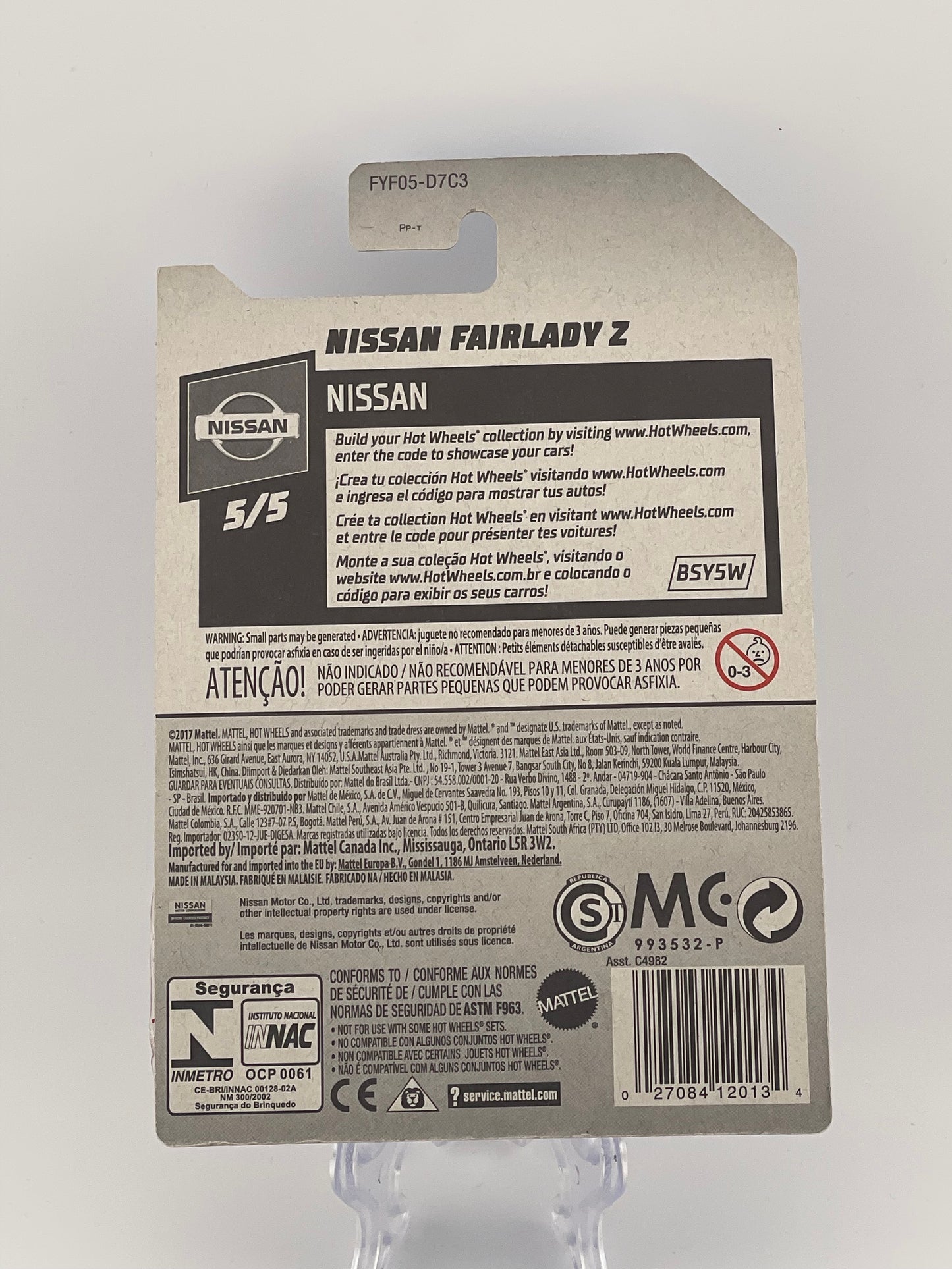 Hot Wheels Mainline Nissan Fairlady Z Nissan 5/5
