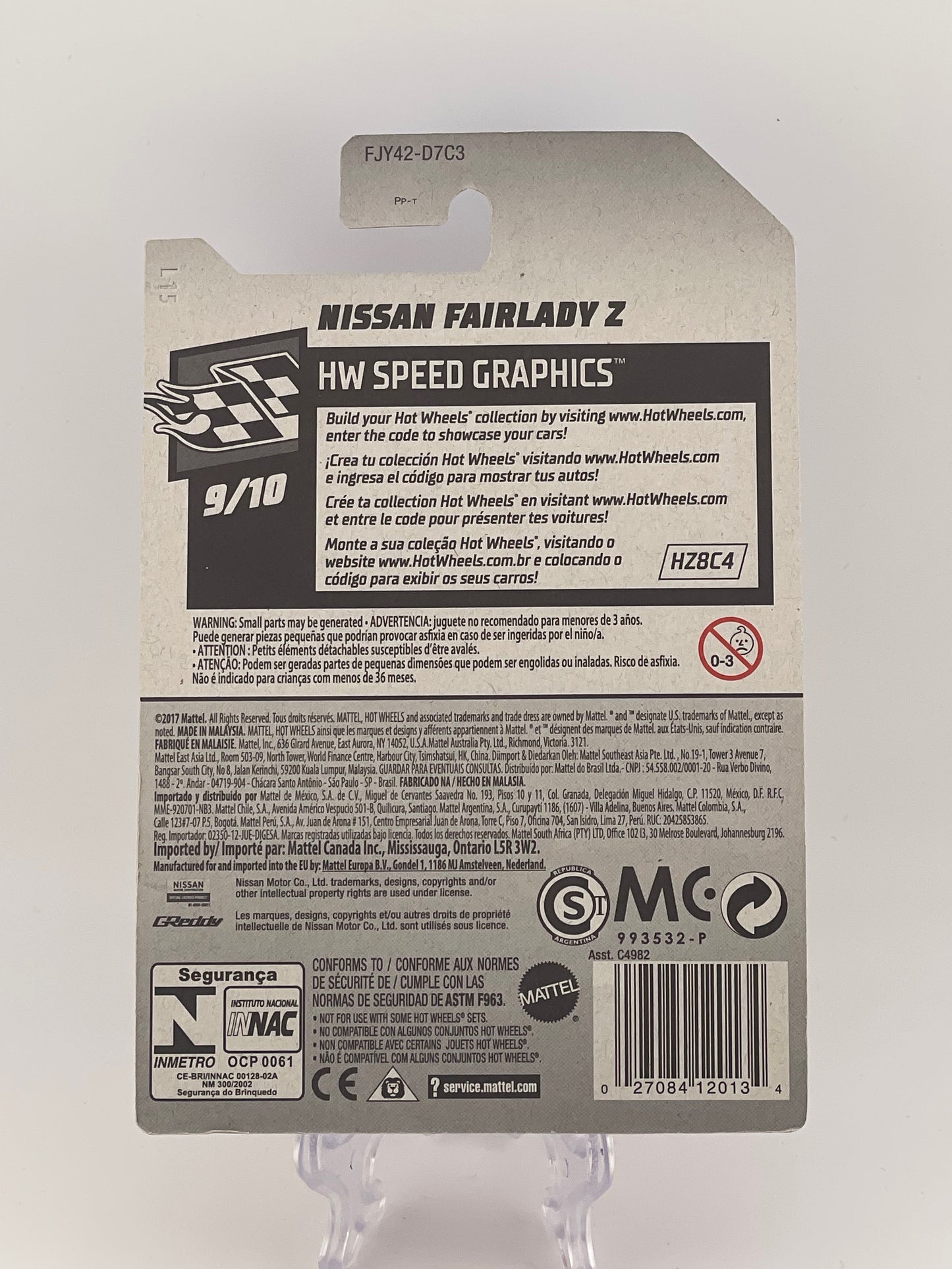 Hot Wheels Mainline Nissan Fairlady Z Hw Speed Graphics 9/10