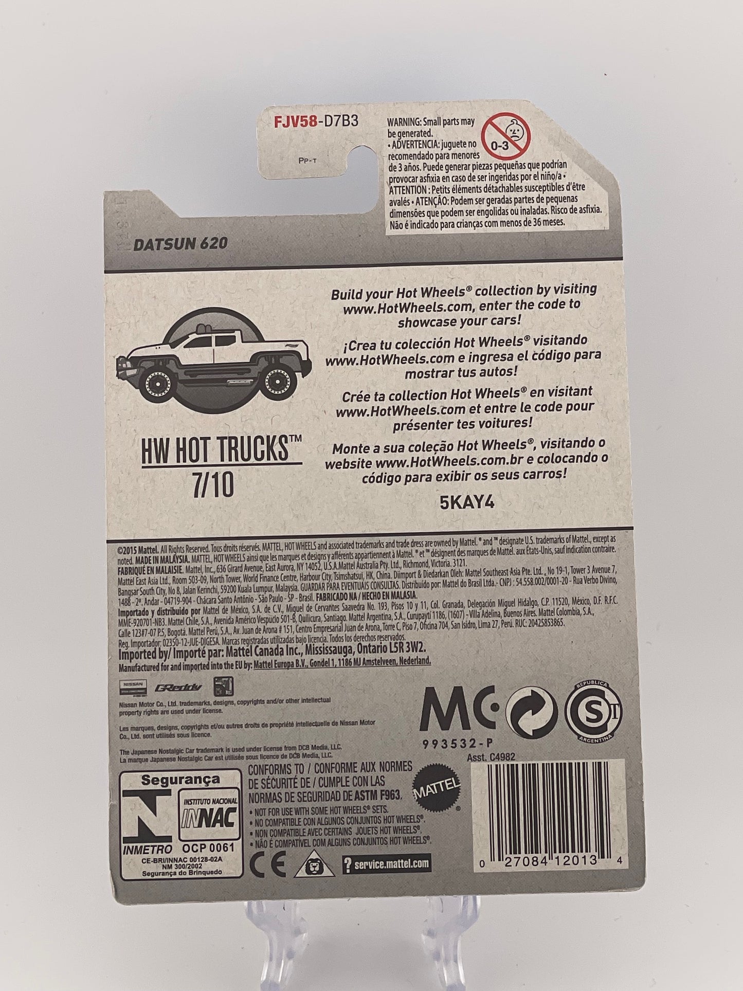 Hot Wheels Mainline Datsun 620 HW Hot Trucks 7/10
