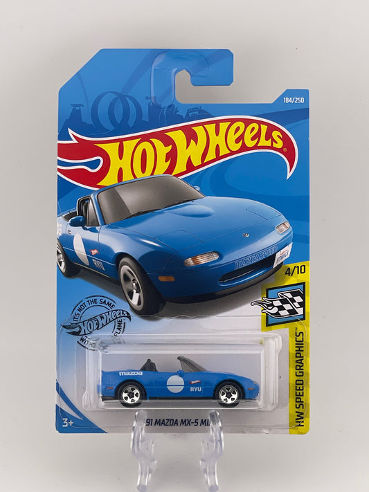 Hot Wheels Mainline '91 Mazda MX-5 Miata HW Speed Graphics 4/10