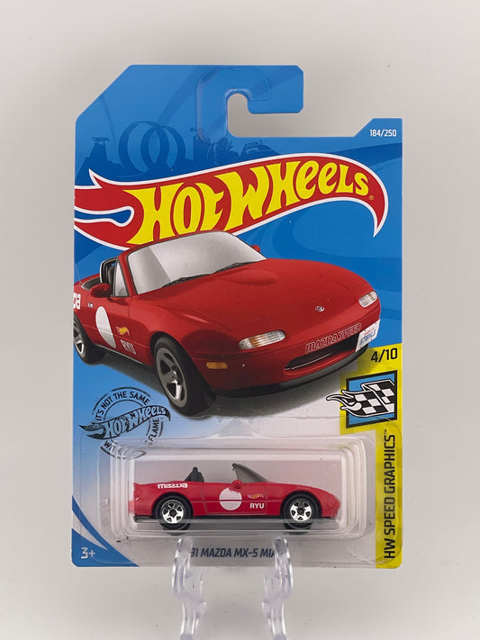 Hot Wheels Mainline '91 Mazda MX-5 Miata HW Speed Graphics 4/10