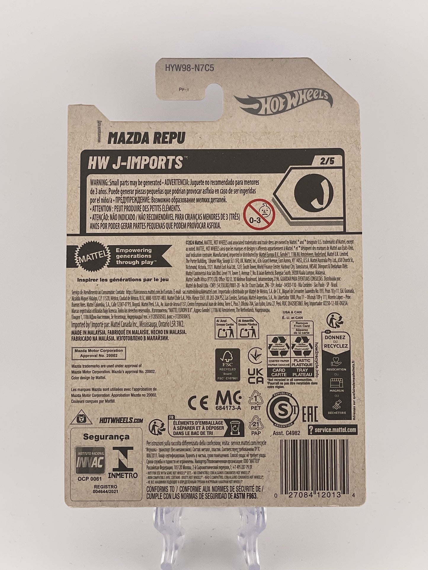 Hot Wheels Mainline Mazda Repu HW J-Imports 2/5