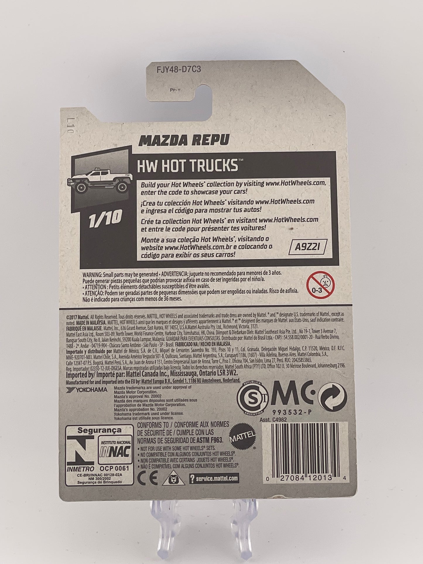 Hot Wheels Mainline Mazda Repu HW Hot Trucks 1/10