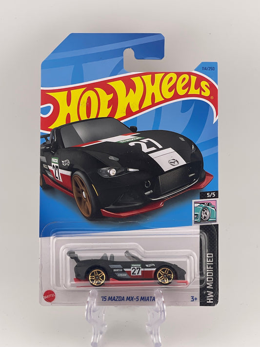 Hot Wheels Mainline '15 Mazda MX-5 Miata HW Modified 5/5 *Check Description*