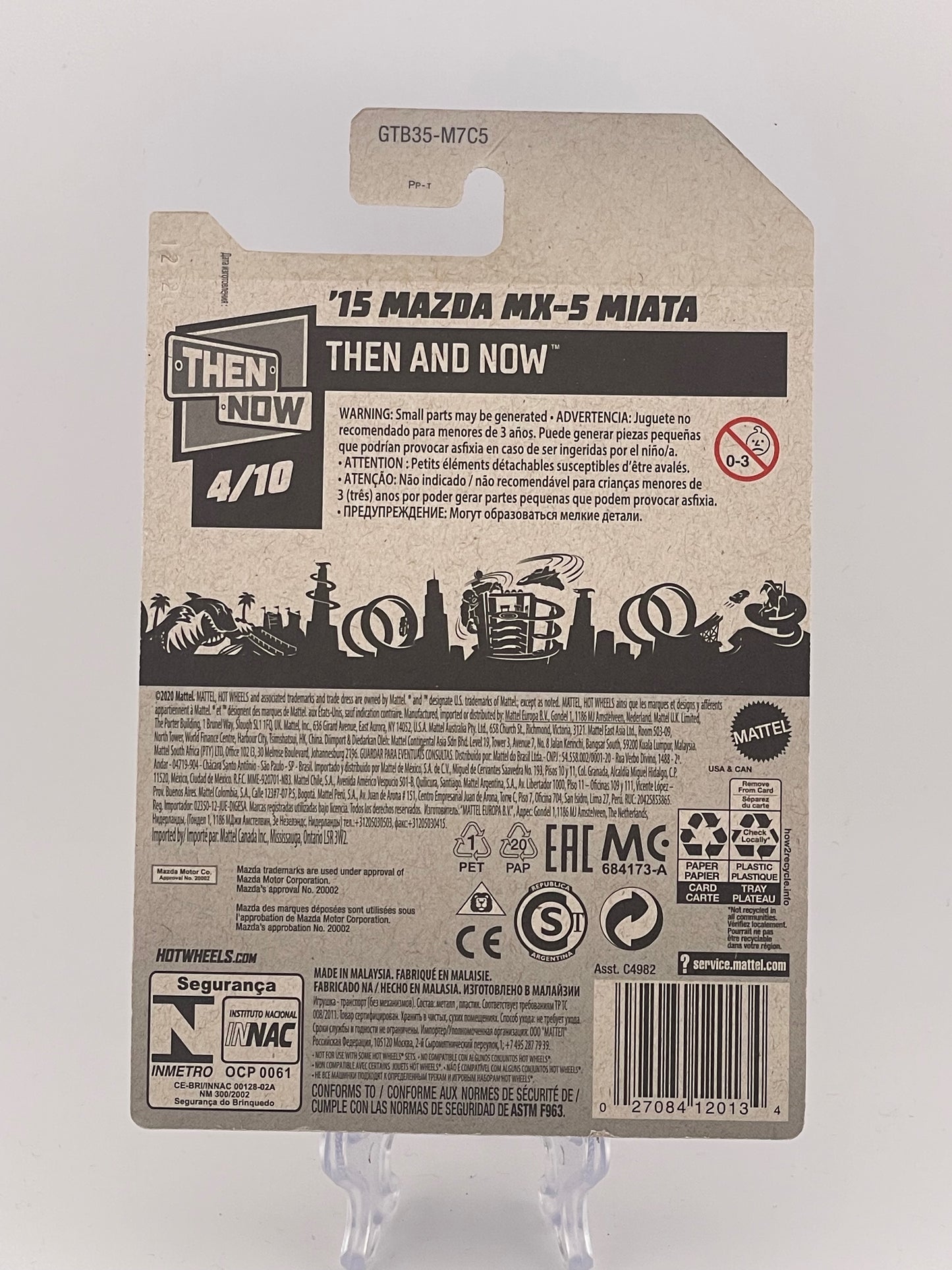 Hot Wheels Mainline '15 Mazda MX-5 Miata Then And Now 4/10 *Check Description*