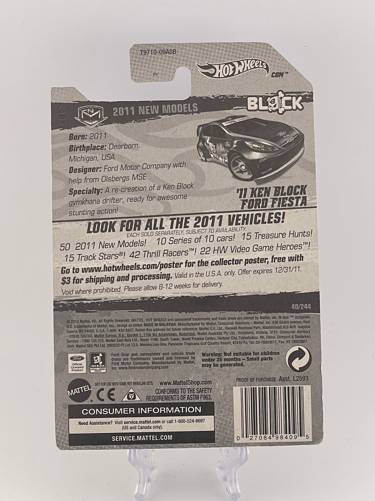 Hot Wheels Mainline '11 Ken Block Ford Fiesta 2011 New Models