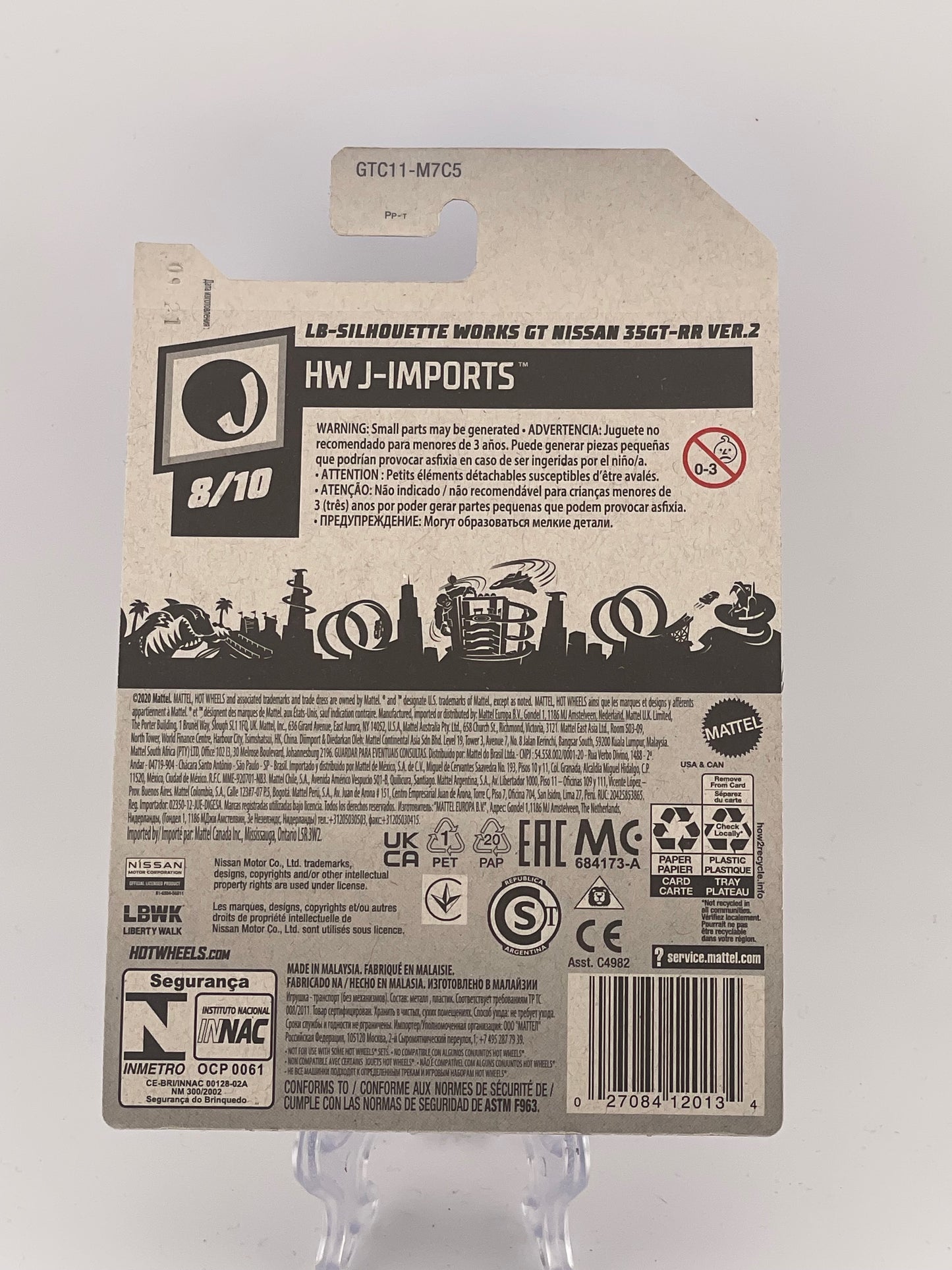 Hot Wheels Mainline LB-Silhouette Works GT Nissan 35GT-RR Ver.2 HW J-Imports 8/10