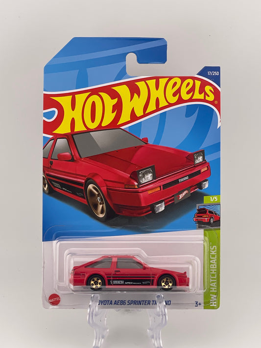 Hot Wheels Mainline Toyota AE86 Sprinter Trueno HW Hatchbacks 1/5