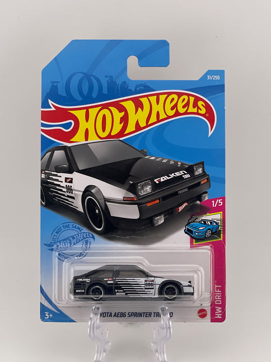 Hot Wheels Mainline Toyota AE86 Sprinter Trueno HW Drift 1/5 *Check Condition*