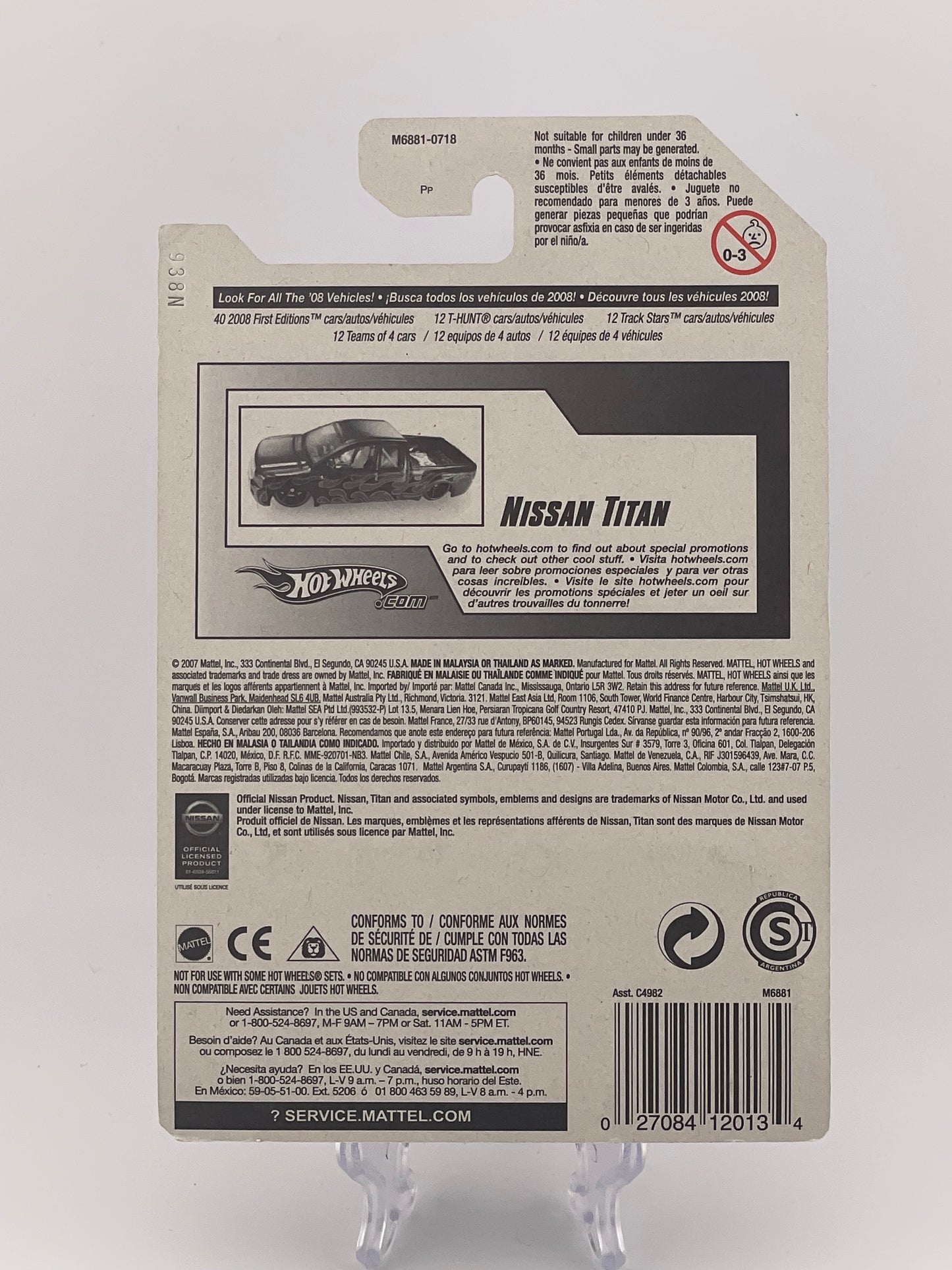Hot Wheels Mainline Nissan Titan Hot Trucks 3/4
