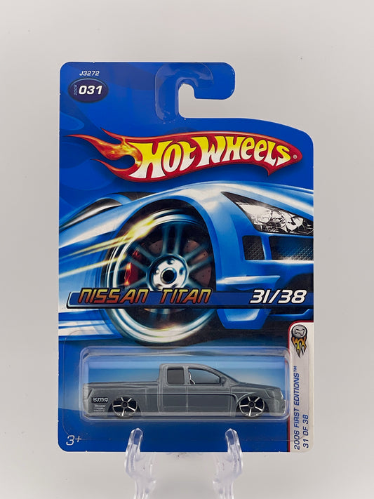 Hot Wheels Mainline Nissan Titan 2006 First Editions 31/38 (Grey+Chrome Wheels)