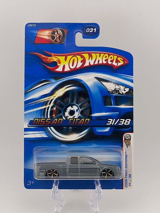 Hot Wheels Mainline Nissan Titan 2006 First Editions 31/38 (Grey+Gold Wheels)