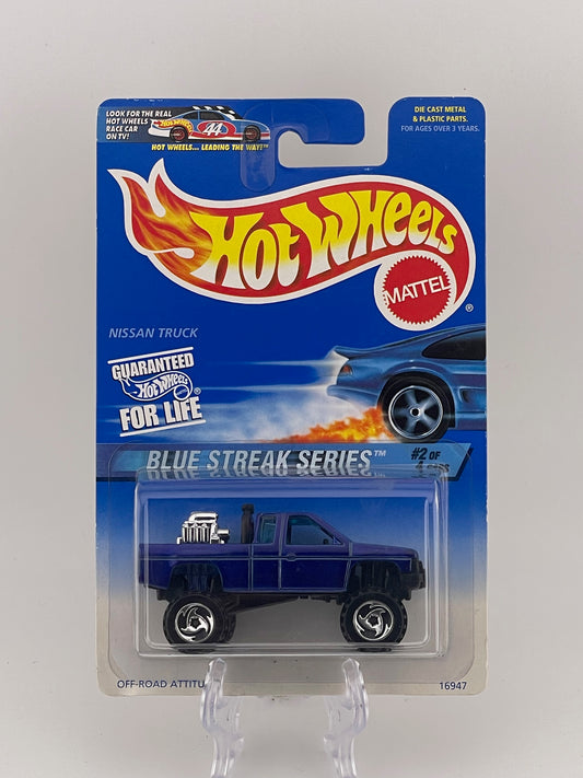 Hot Wheels Mainline Nissan Truck Blue Streak Series 2/4 *Check Description*