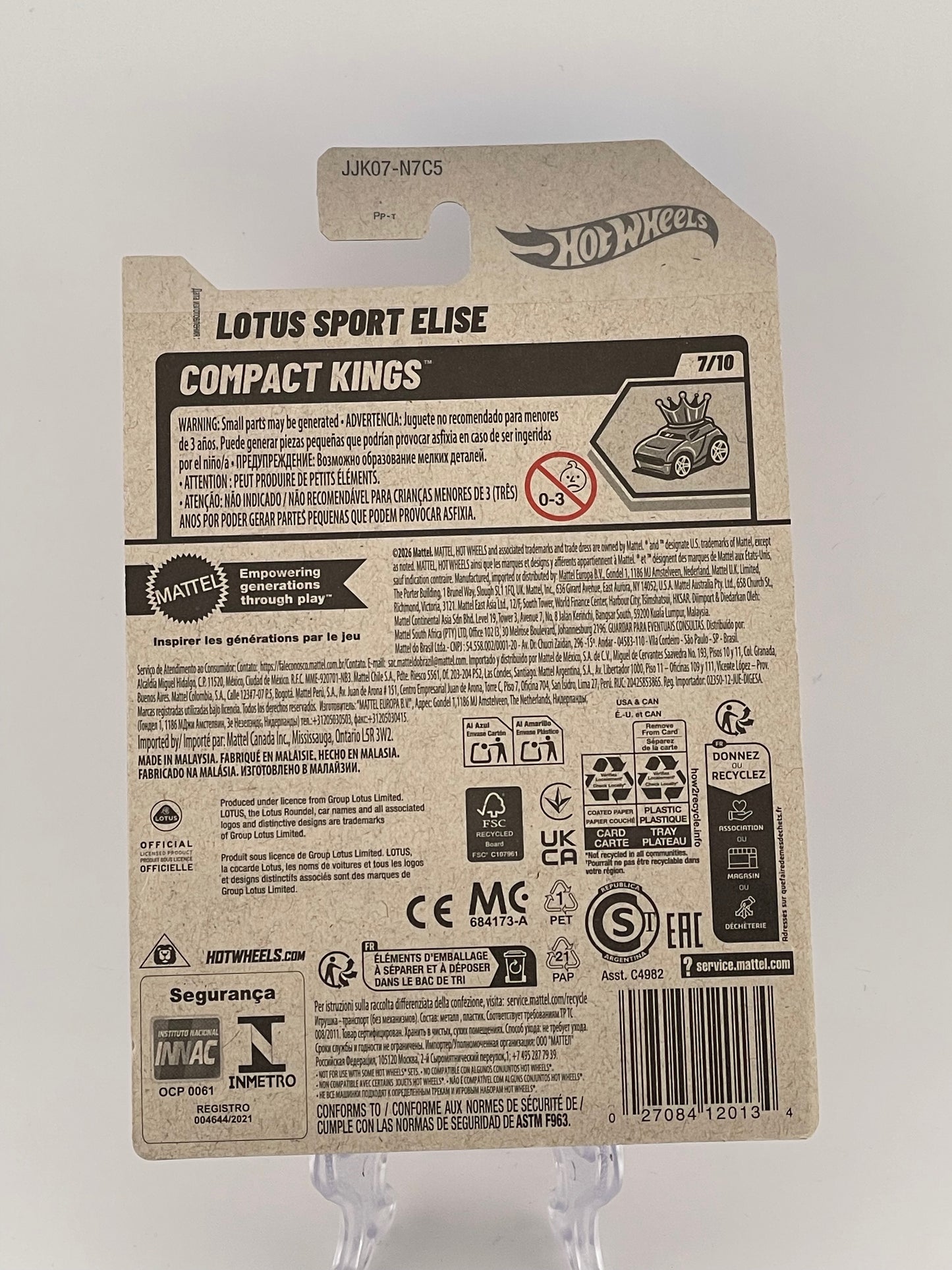 Hot Wheels Mainline Lotus Sport Elise Compact Kings 7/10