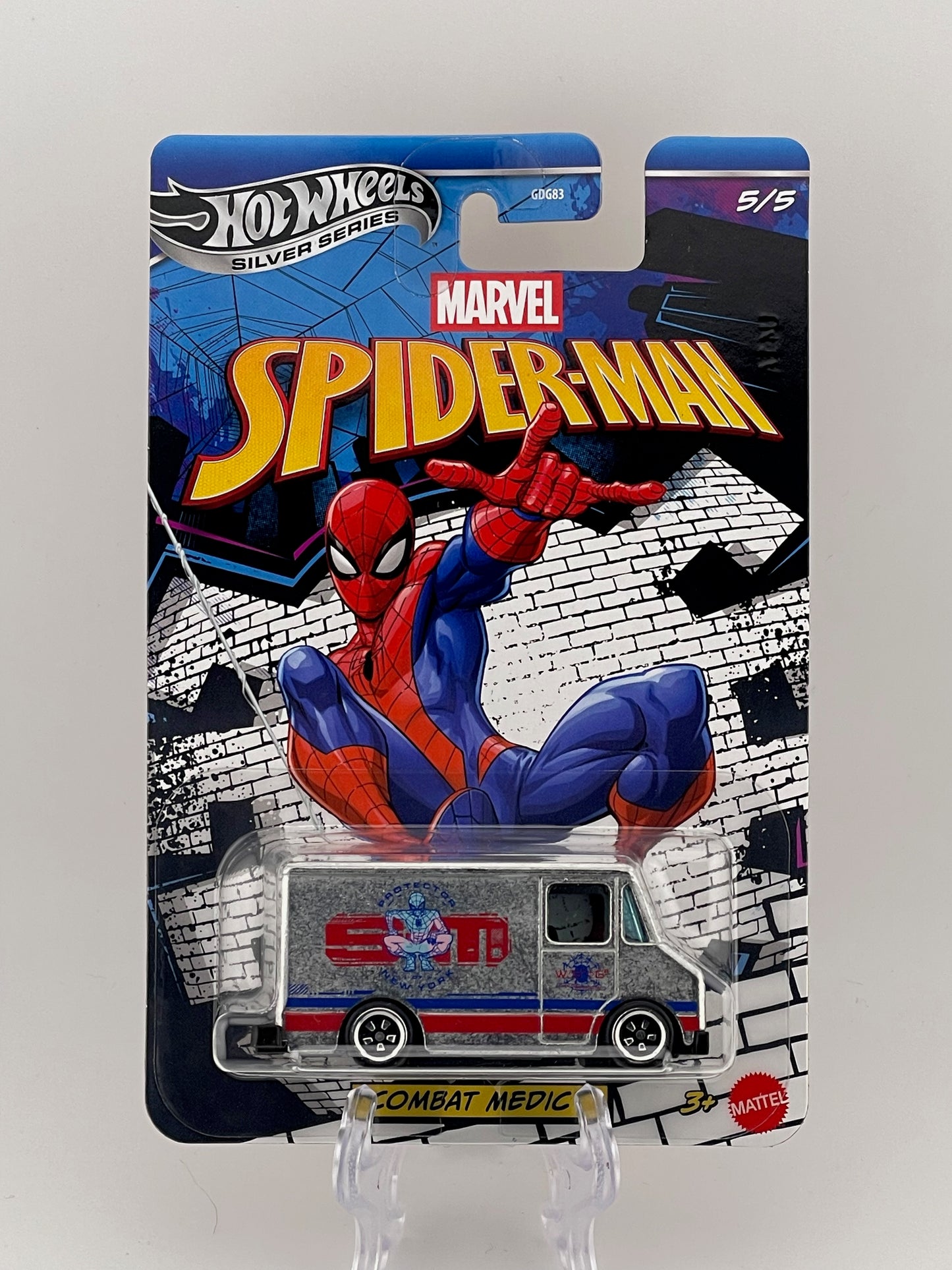 Hot Wheels Silver Series Marvel Spider-Man 5/5 Combat Medic