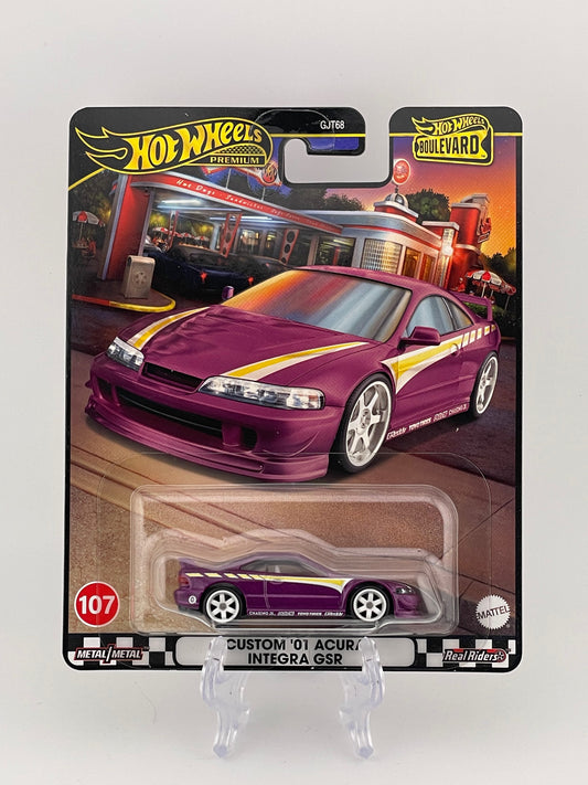 Hot Wheels Premium Boulevard #107 Custom '01 Acura Integra GSR *International Sticker*