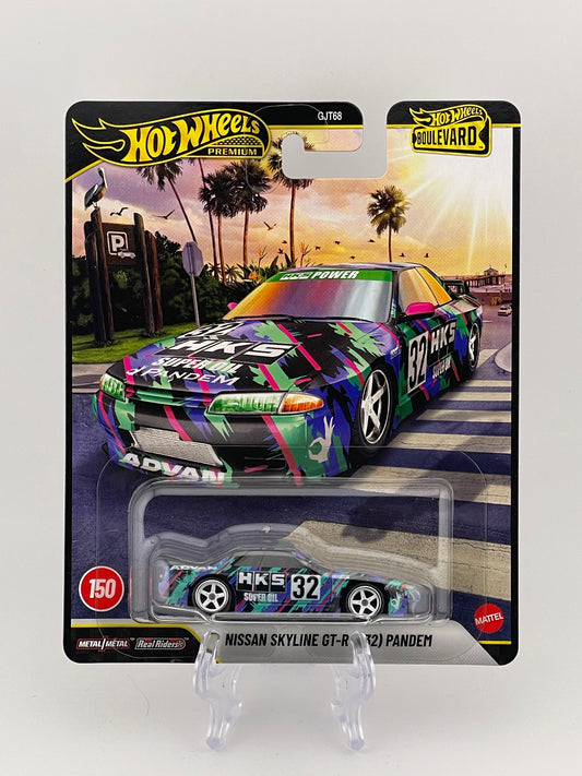 Hot Wheels Premium Boulevard #150 Nissan Skyline GT-R (R32) Pandem *International Sticker*