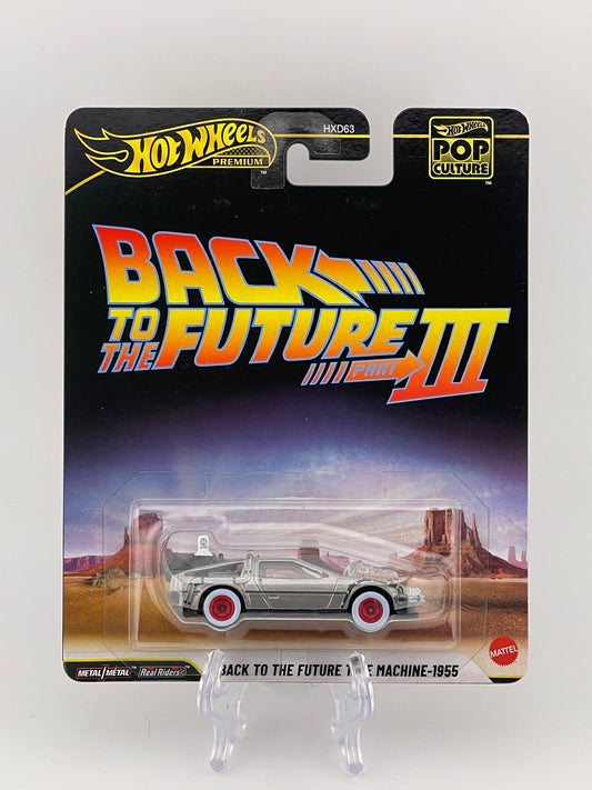 Hot Wheels Premium Pop Culture Back To The Future III Back To The Future Time Machine - 1955 *International Sticker*