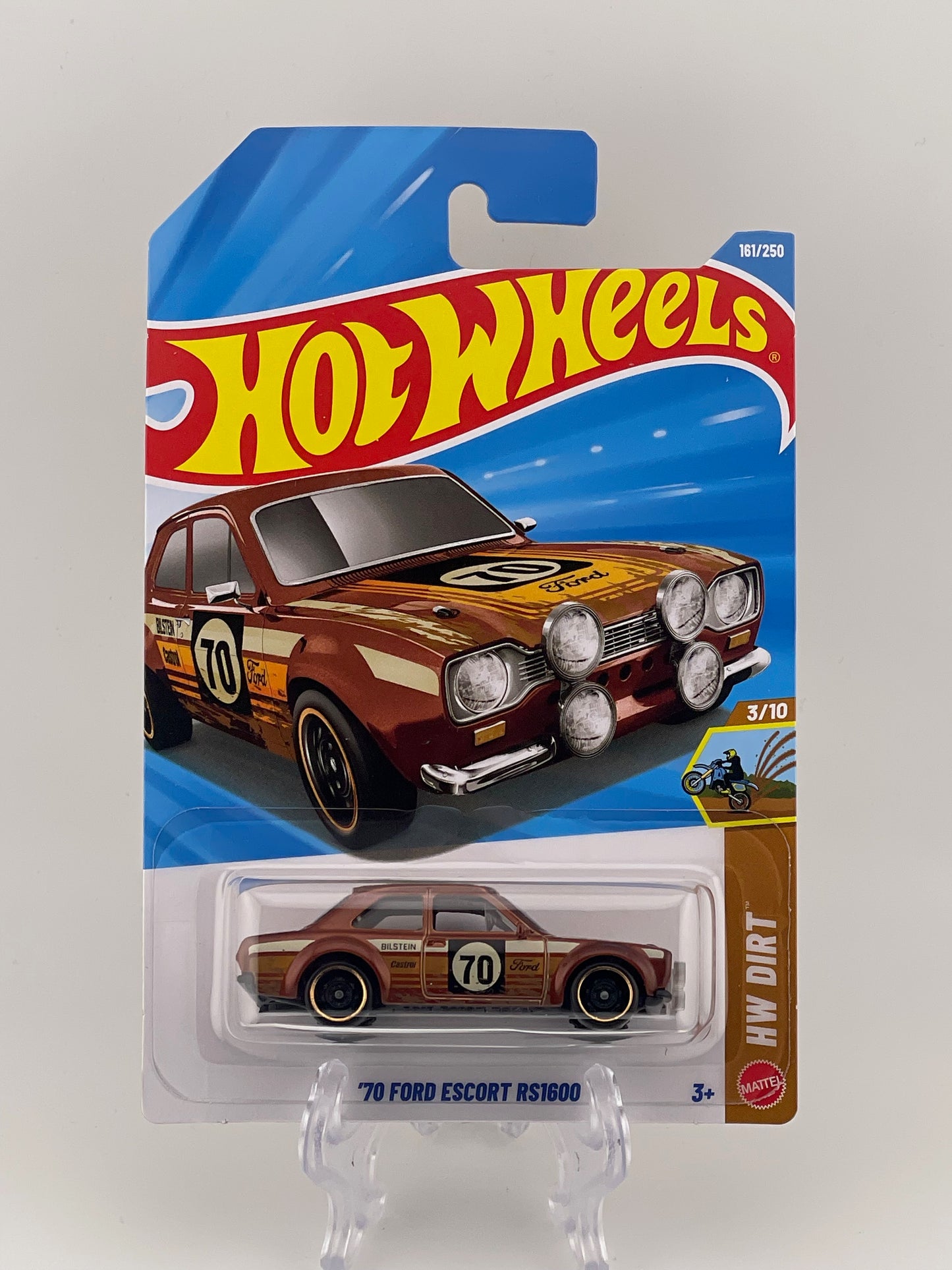Hot Wheels Mainline '70 Ford Escort RS1600 HW Dirt 3/10