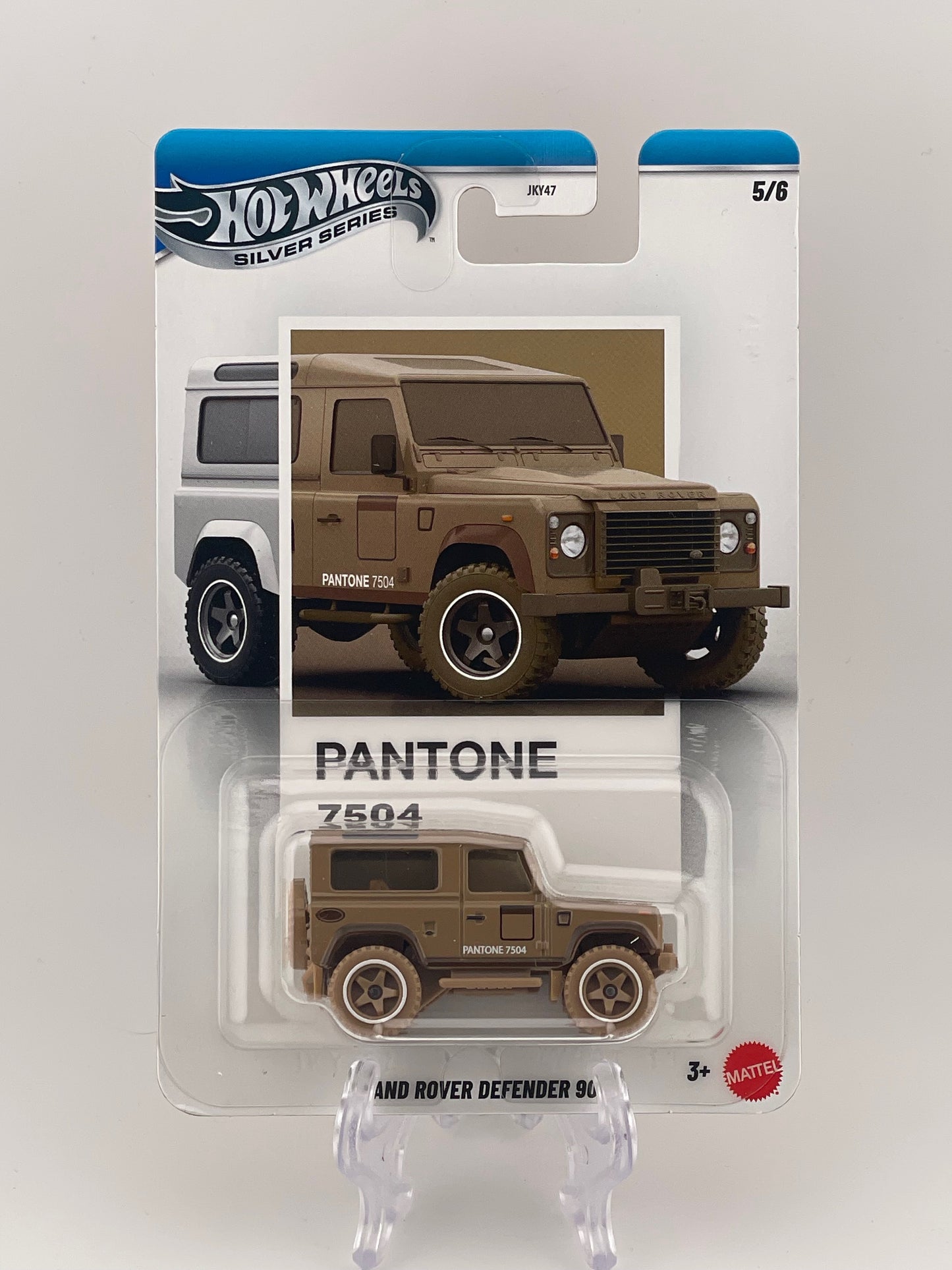 Hot Wheels Silver Series Pantone 5/6 Land Rover Defender 90