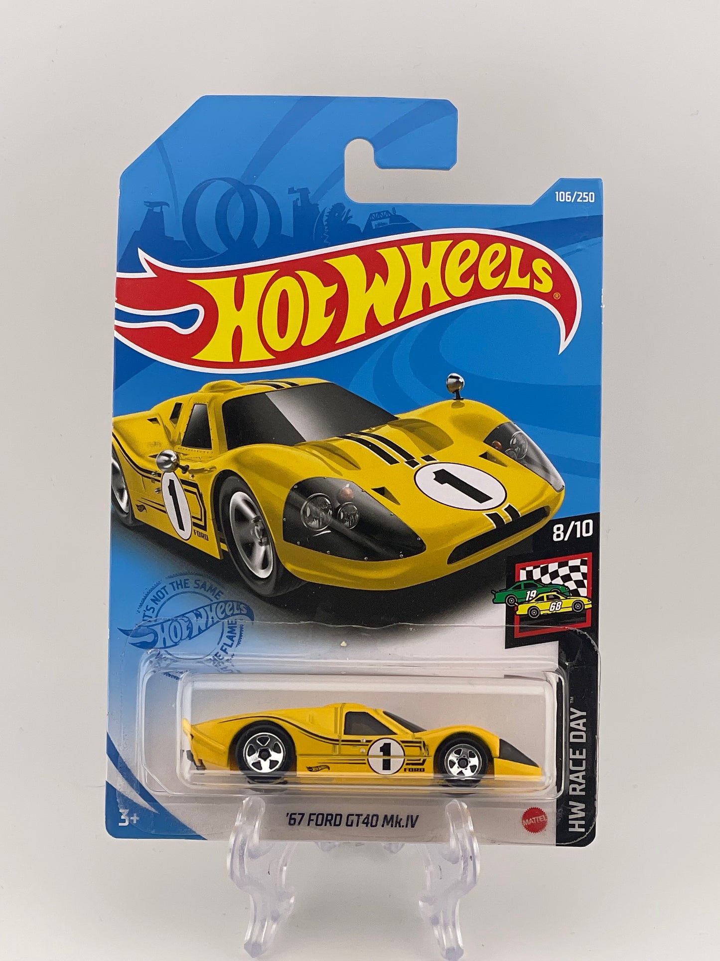 Hot Wheels Mainline '67 Ford GT40 Mk.IV HW Race Day 8/10