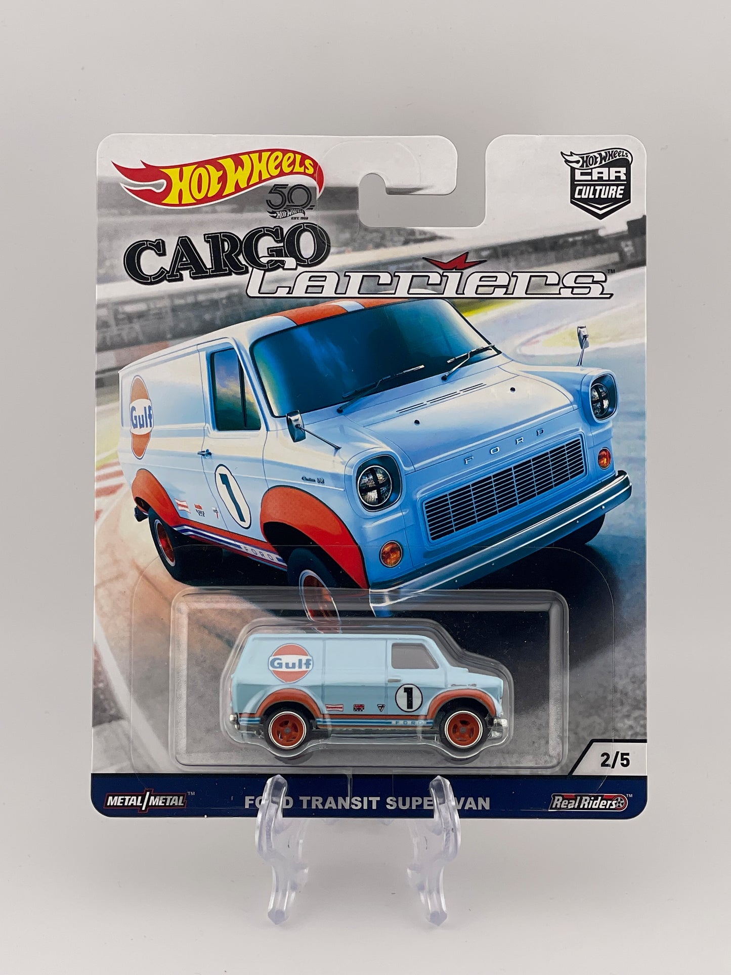 Hot Wheels Premium Car Culture Cargo Carriers 2/5 Ford Transit Super Van