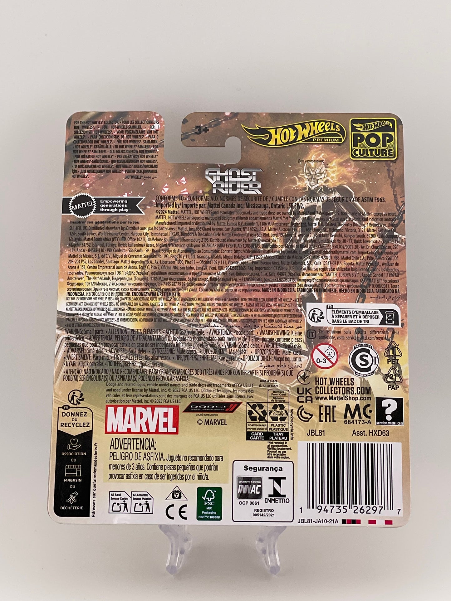 Hot Wheels Premium Pop Culture Ghost Rider Charger
