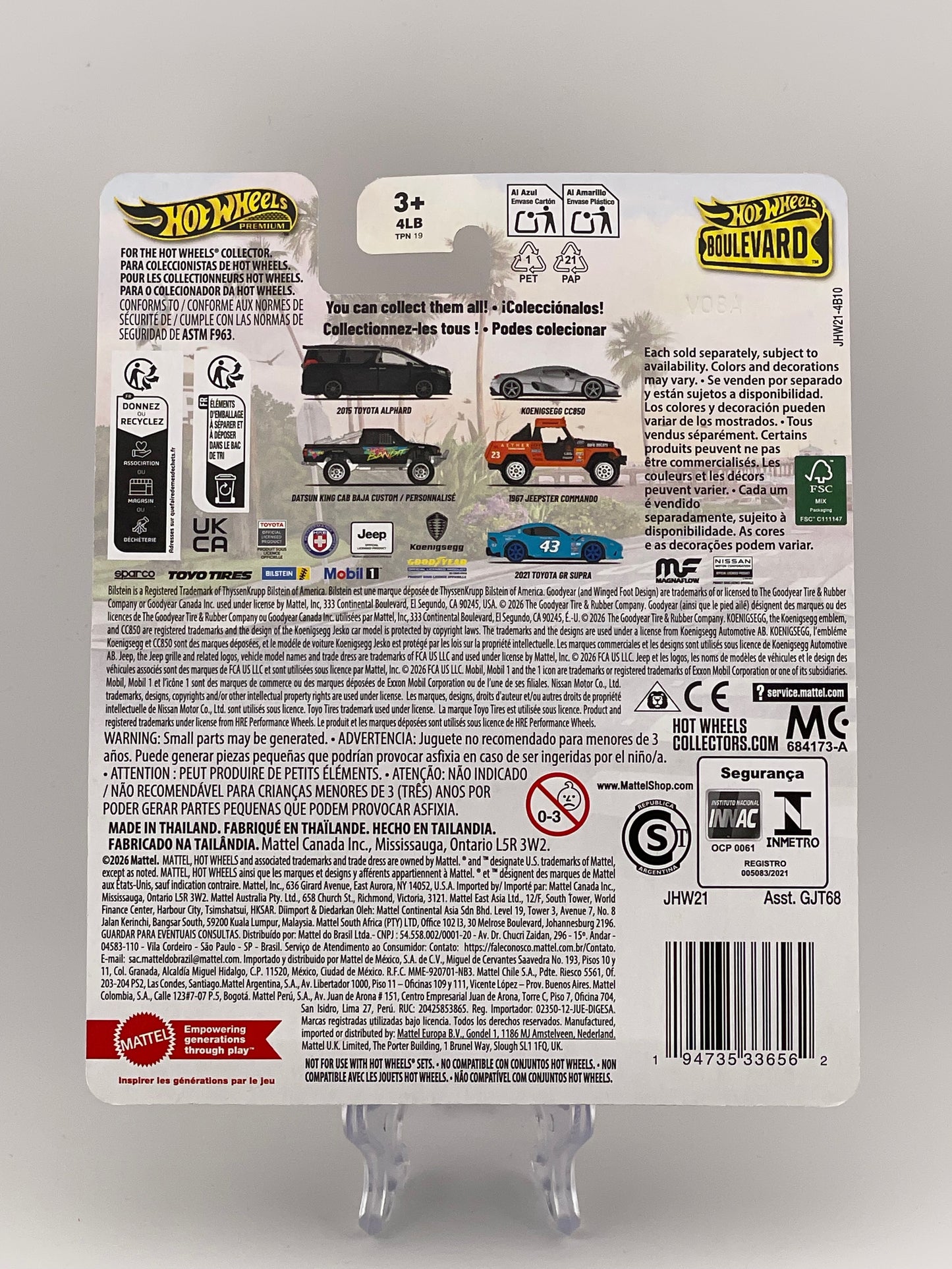 Hot Wheels Premium Boulevard #152 Koenigsegg CC850