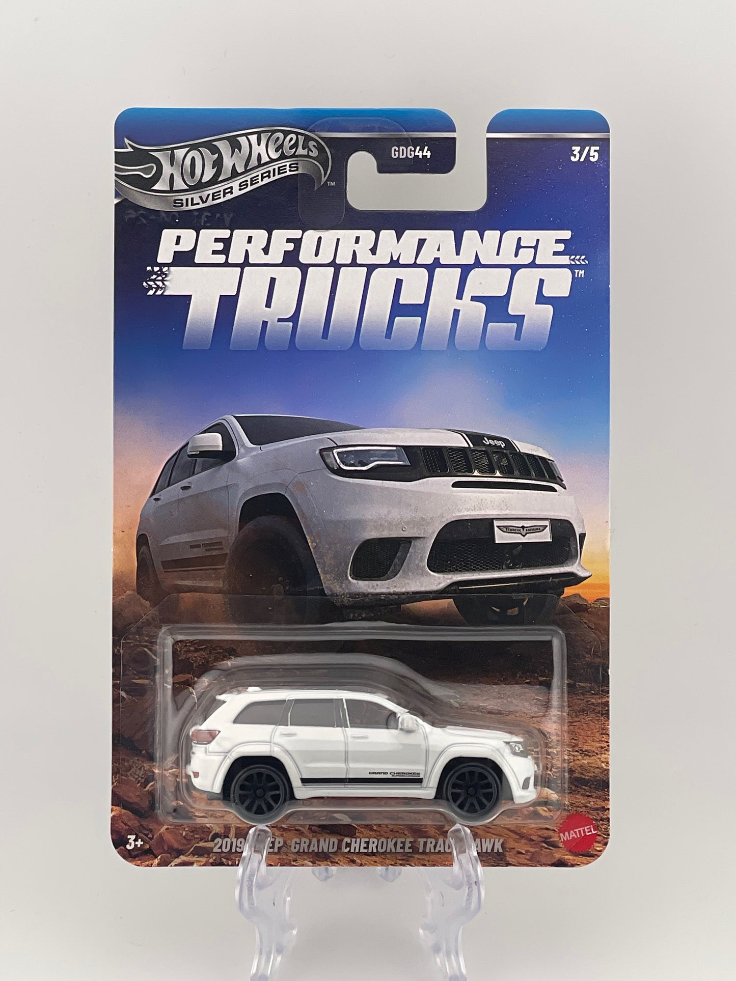Hot Wheels Silver Series Performance Trucks 3/5 2019 Jeep Grand Cherokee Trackhawk