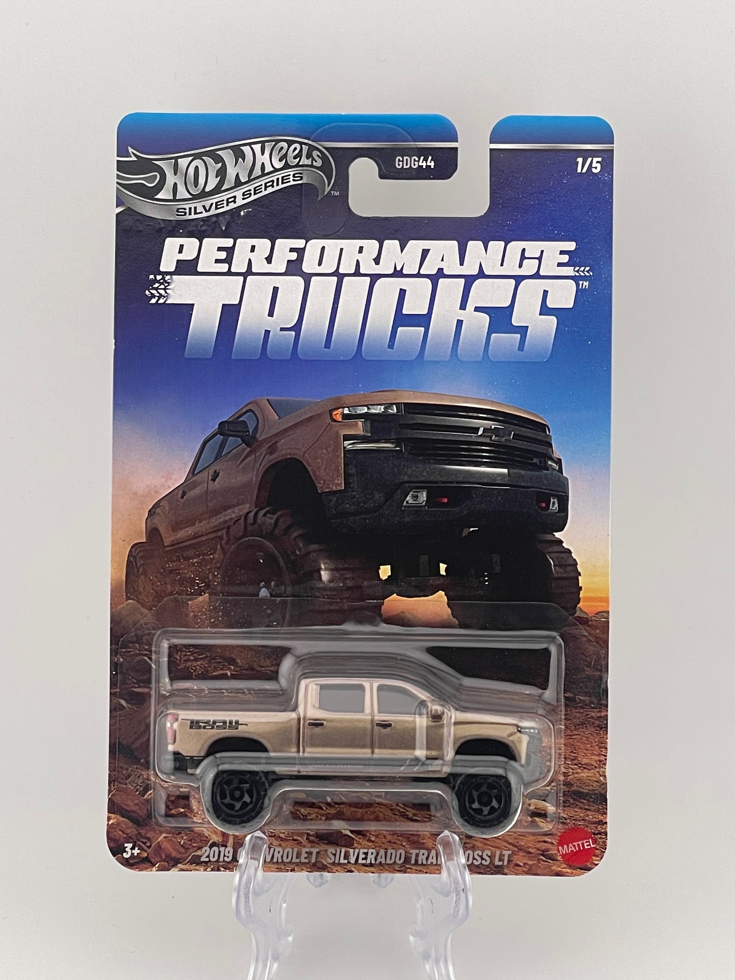 Hot Wheels Silver Series Performance Trucks 1/5 2019 Chevrolet Silverado Trail Boss LT