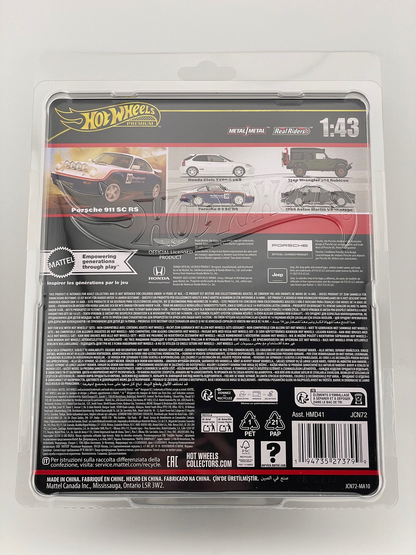 Hot Wheels Premium 1/43 #24 Porsche 911 SC RS