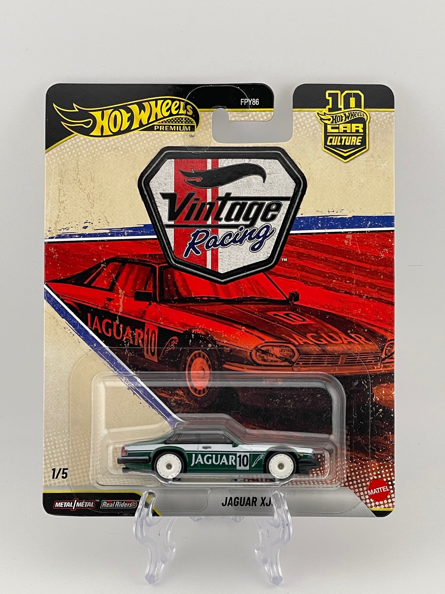 Hot Wheels Premium Car Culture Vintage Racing 1/5 Jaguar XJS