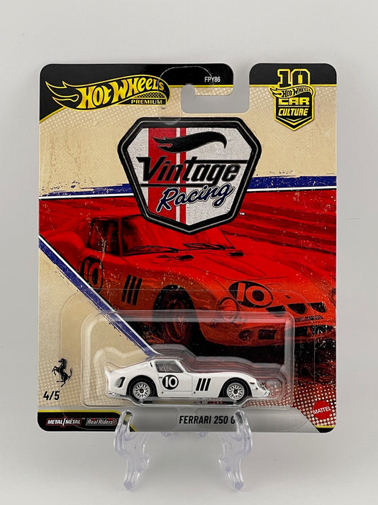 Hot Wheels Premium Car Culture Vintage Racing 4/5 Ferrari 250 GTO