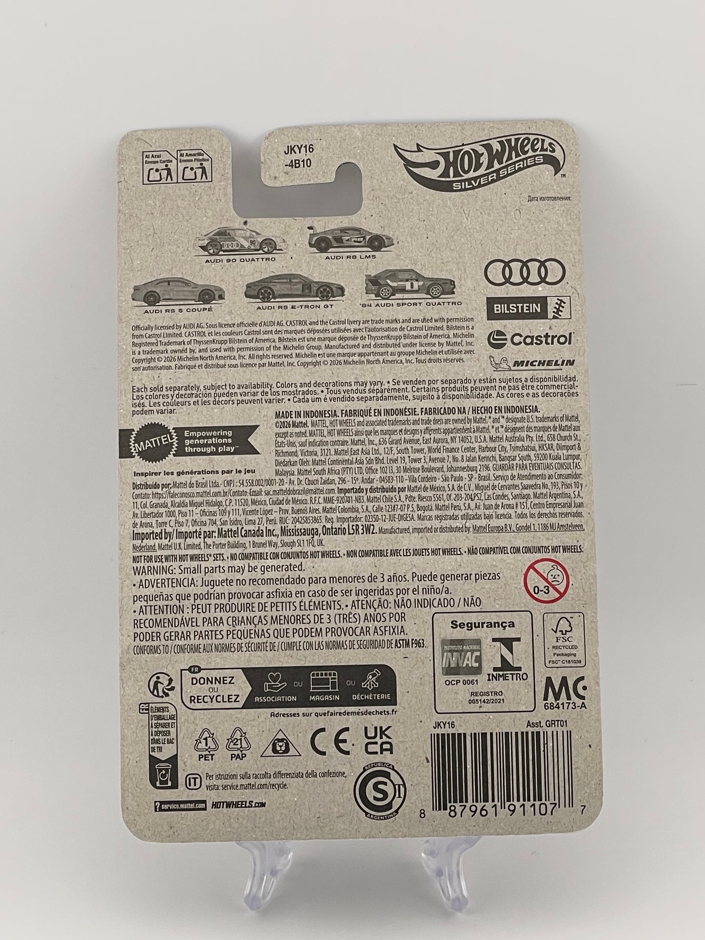 Hot Wheels Silver Series Audi 2/5 Audi R8 LMS