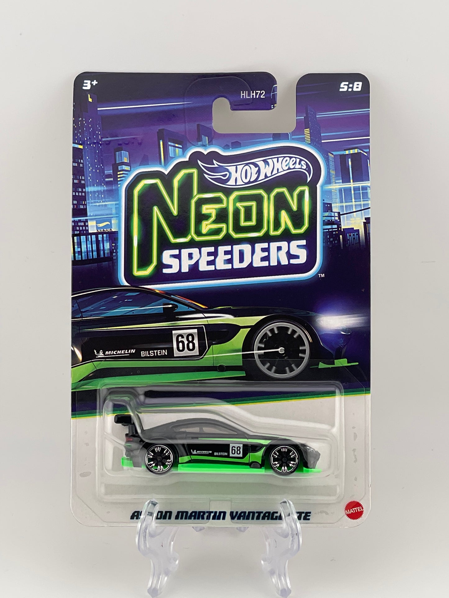 Hot Wheels Silver Series Neon Speeders 5/8 Aston Martin Vantage GTE