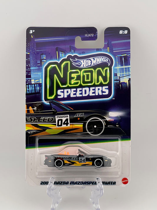 Hot Wheels Silver Series Neon Speeders 8/8 2004 Mazda Mazdaspeed Miata