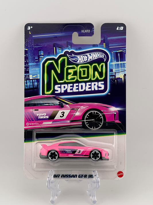 Hot Wheels Silver Series Neon Speeders 1/8 2017 Nissan GT-R (R35)