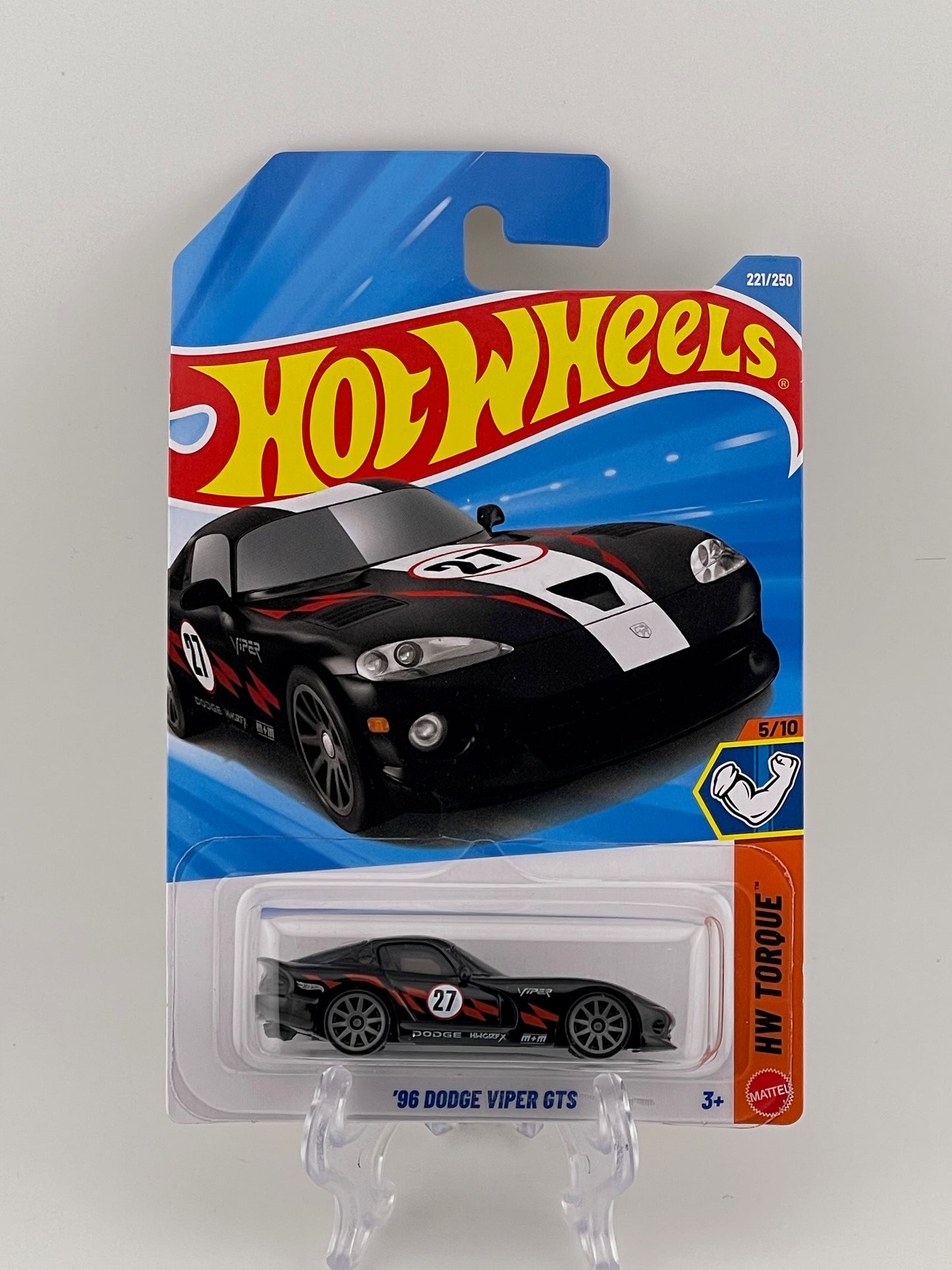 Hot Wheels Mainline '96 Dodge Viper GTS HW Torque 5/10