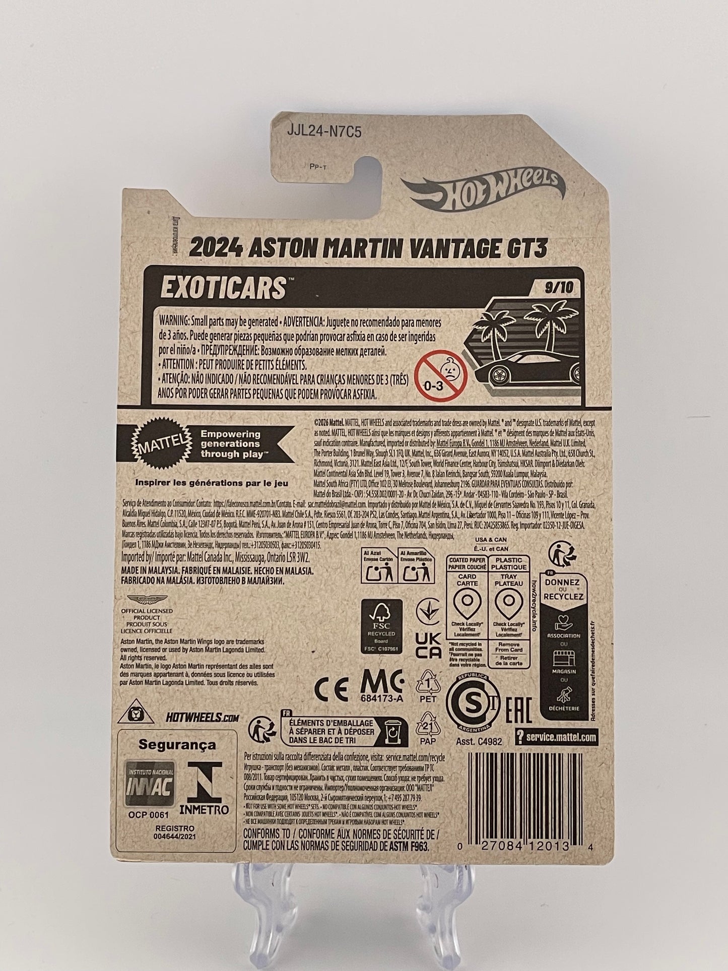 Hot Wheels Mainline 2024 Aston Martin Vantage GT3 Exoticars 9/10