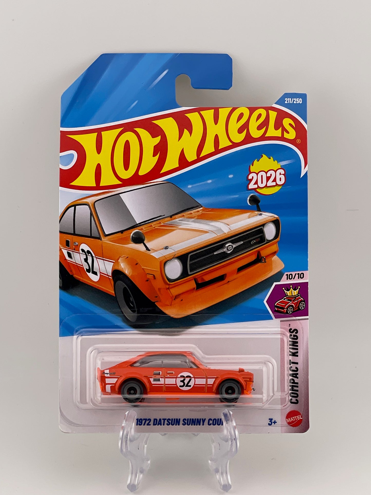 Hot Wheels Mainline 1972 Datsun Sunny Coupe Compact Kings 10/10