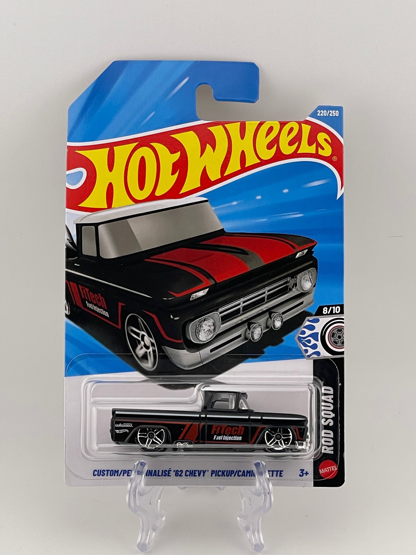 Hot Wheels Mainline Custom '62 Chevy Pickup Rod Squad 8/10
