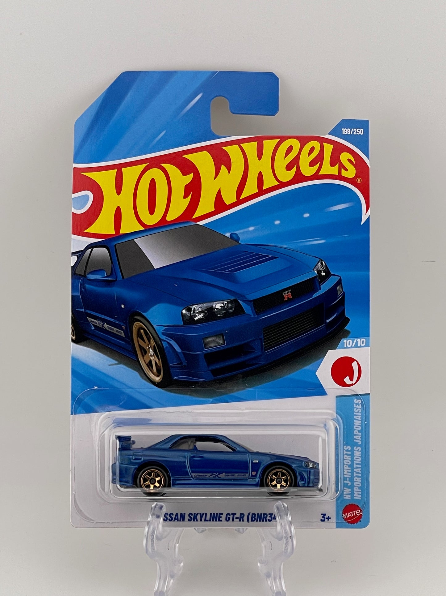 Hot Wheels Mainline Nissan Skyline GT-R (BNR34) HW J-Imports 10/10