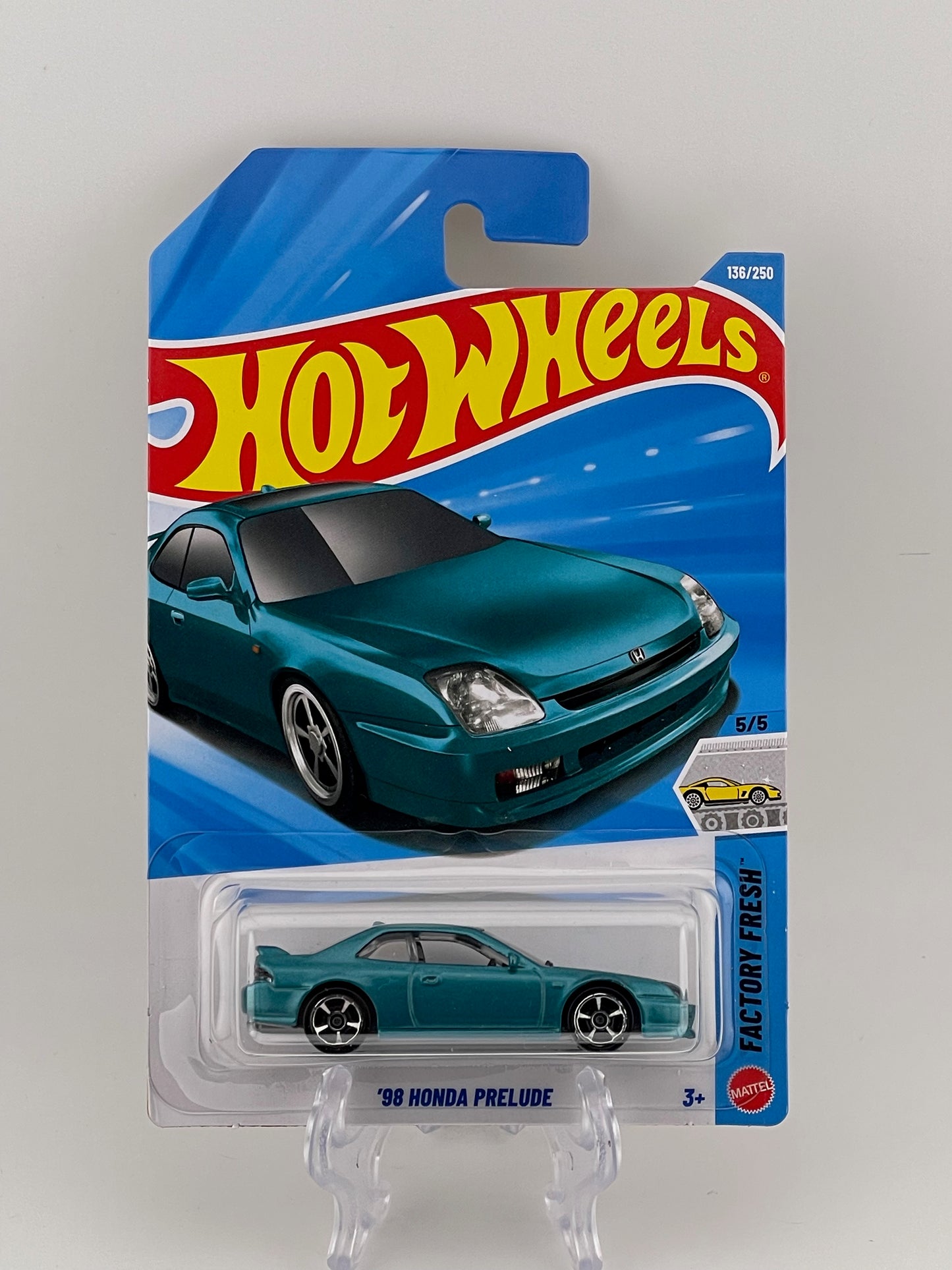 Hot Wheels Mainline '98 Honda Prelude Factory Fresh 5/5