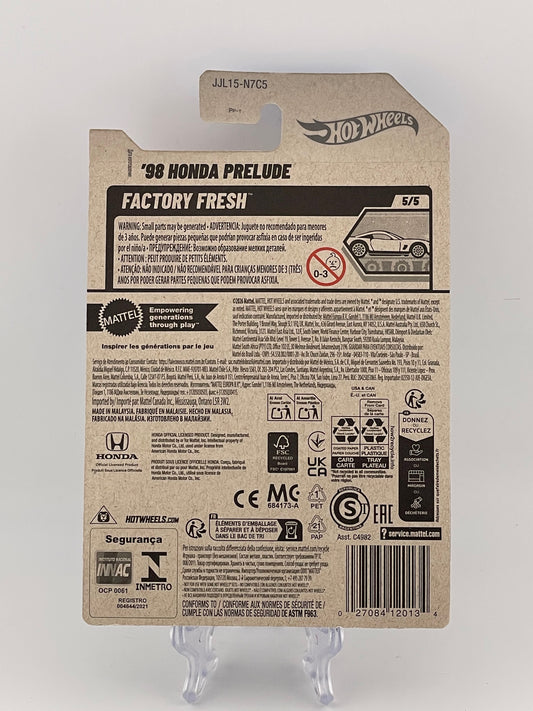 Hot Wheels Mainline '98 Honda Prelude Factory Fresh 5/5