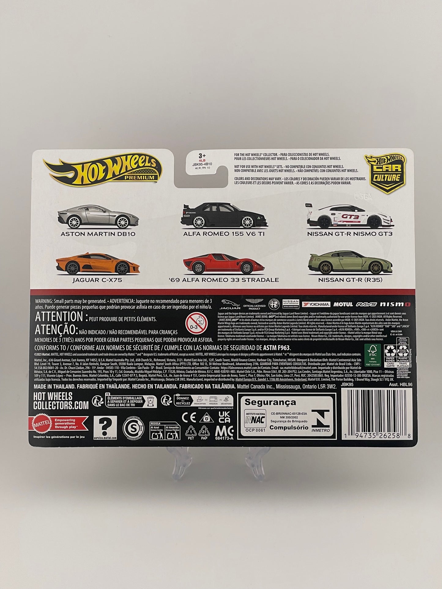 Hot Wheels Premium Car Culture Twin Pack Alfa Romeo 155 V6 TI + '69 Alfa Romeo 33 Stradale