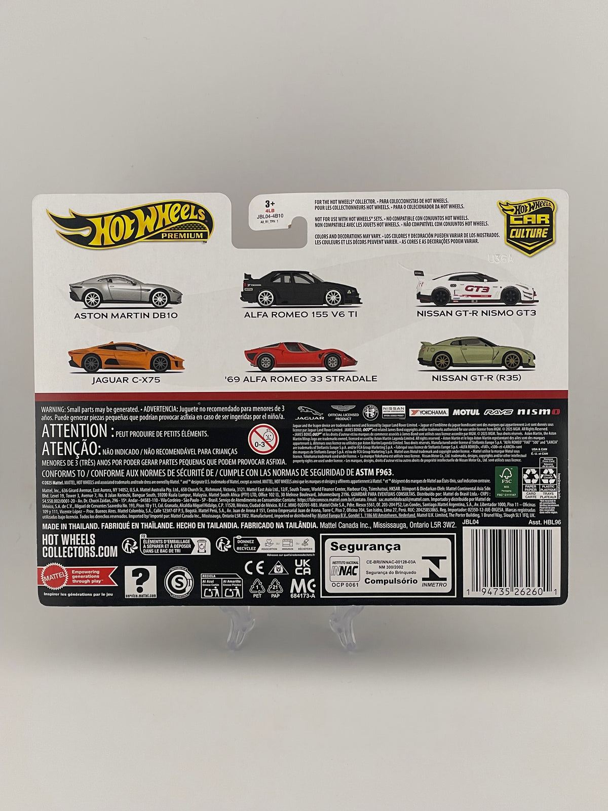 Hot Wheels Premium Car Culture Twin Pack Spectre 007 Aston Martin DB10 + Jaguar C-X75