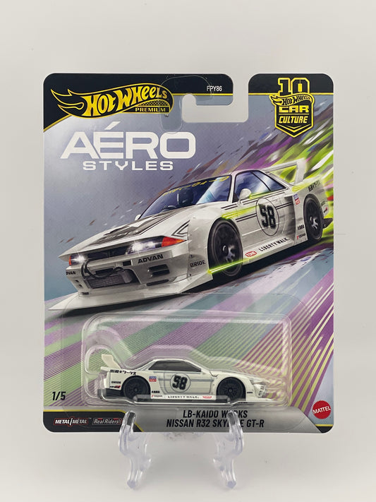 Hot Wheels Premium Car Culture Aéro Styles 1/5 LB-Kaido Works Nissan R32 Skyline GT-R
