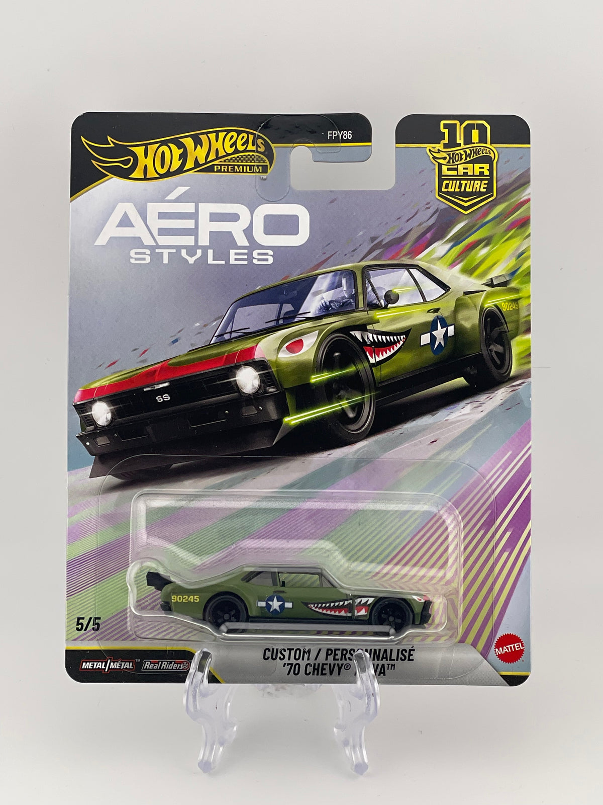 Hot Wheels Premium Car Culture Aéro Styles 5/5 Custom '70 Chevy Nova
