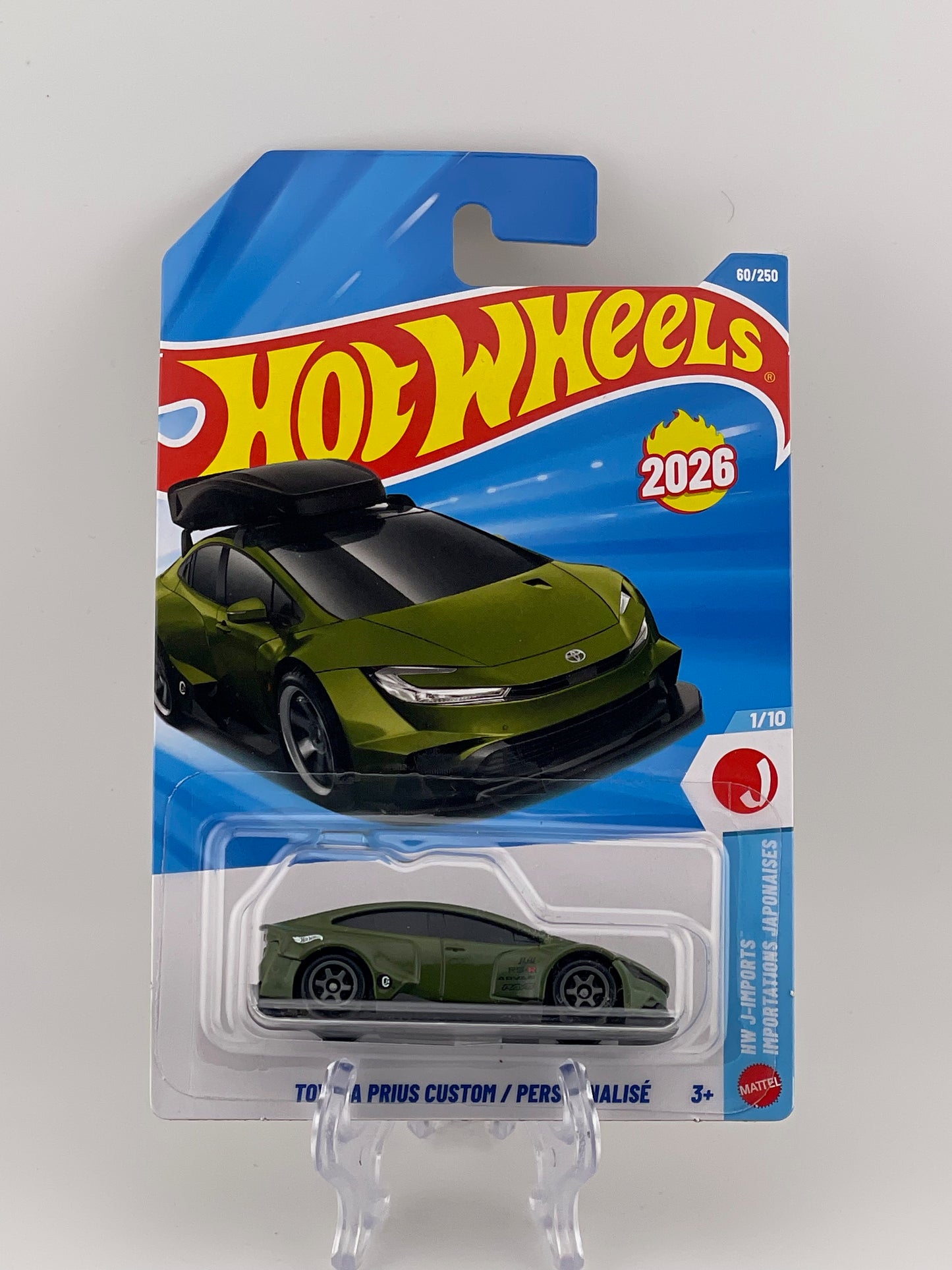 Hot Wheels Mainline Toyota Prius Custom *No Ski Box Variation* HW J-Imports 1/10